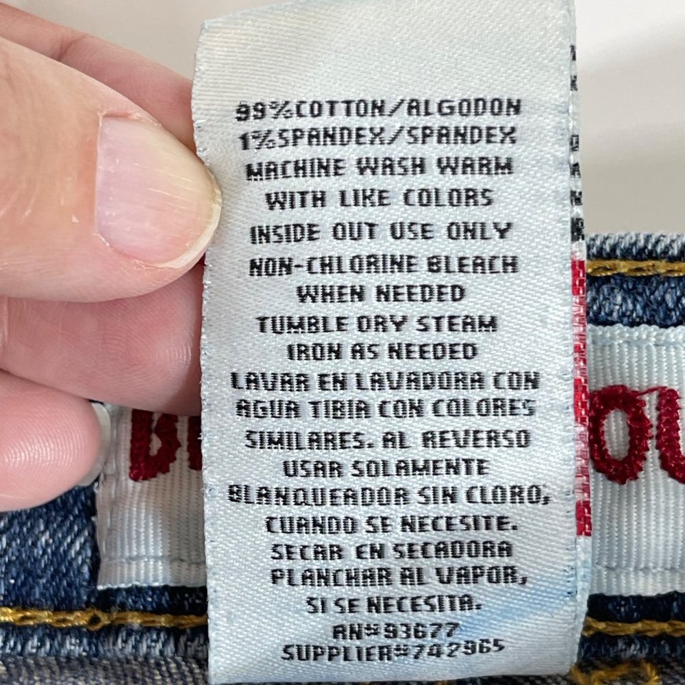 Bisou Bisou Jeans The Stevie Crop Blue Size 12 - Picture 9 of 9